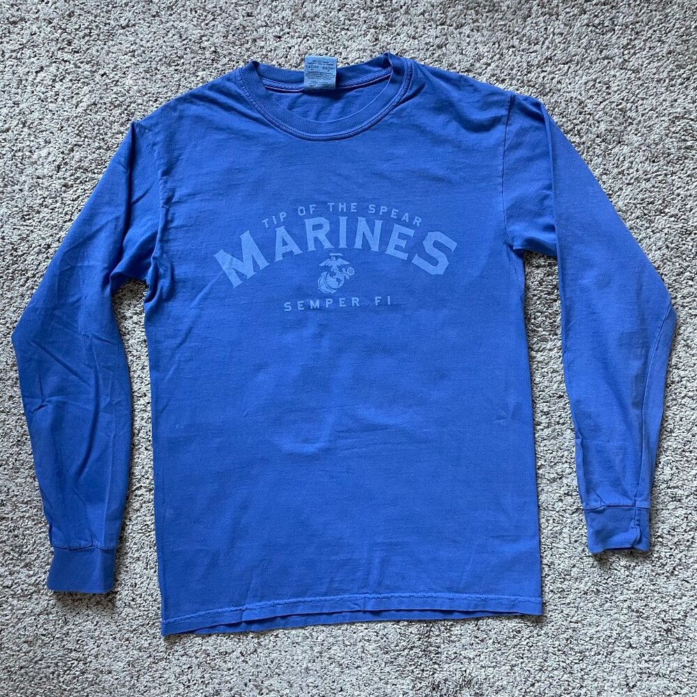 - Comfort Colors - Blue Marines Long-Sleeve Shirt